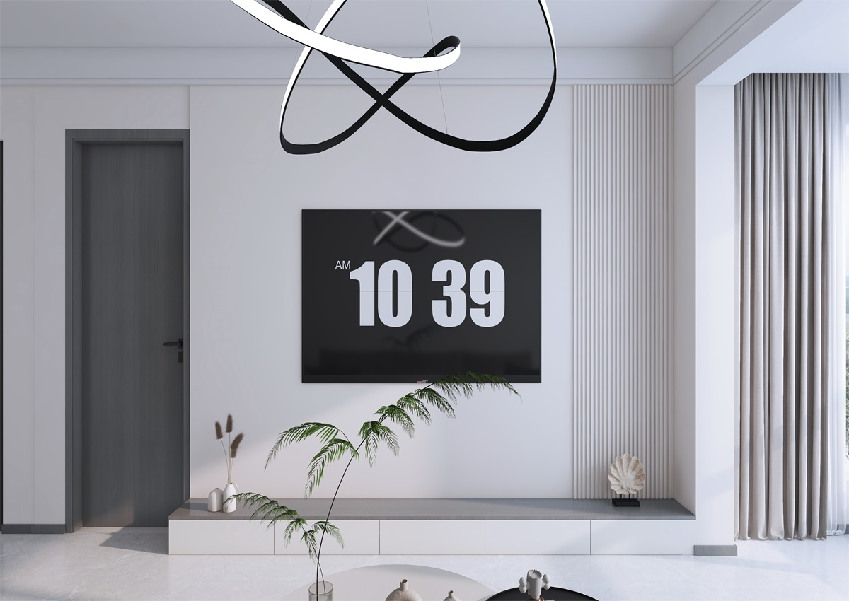 攬秀苑110㎡ | 小戶型裝修模板來了！現(xiàn)代簡(jiǎn)約風(fēng)+黑白灰百看不膩
